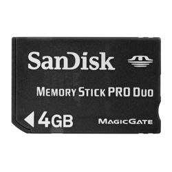 SanDisk 4GB Memory Stick Pro Duo