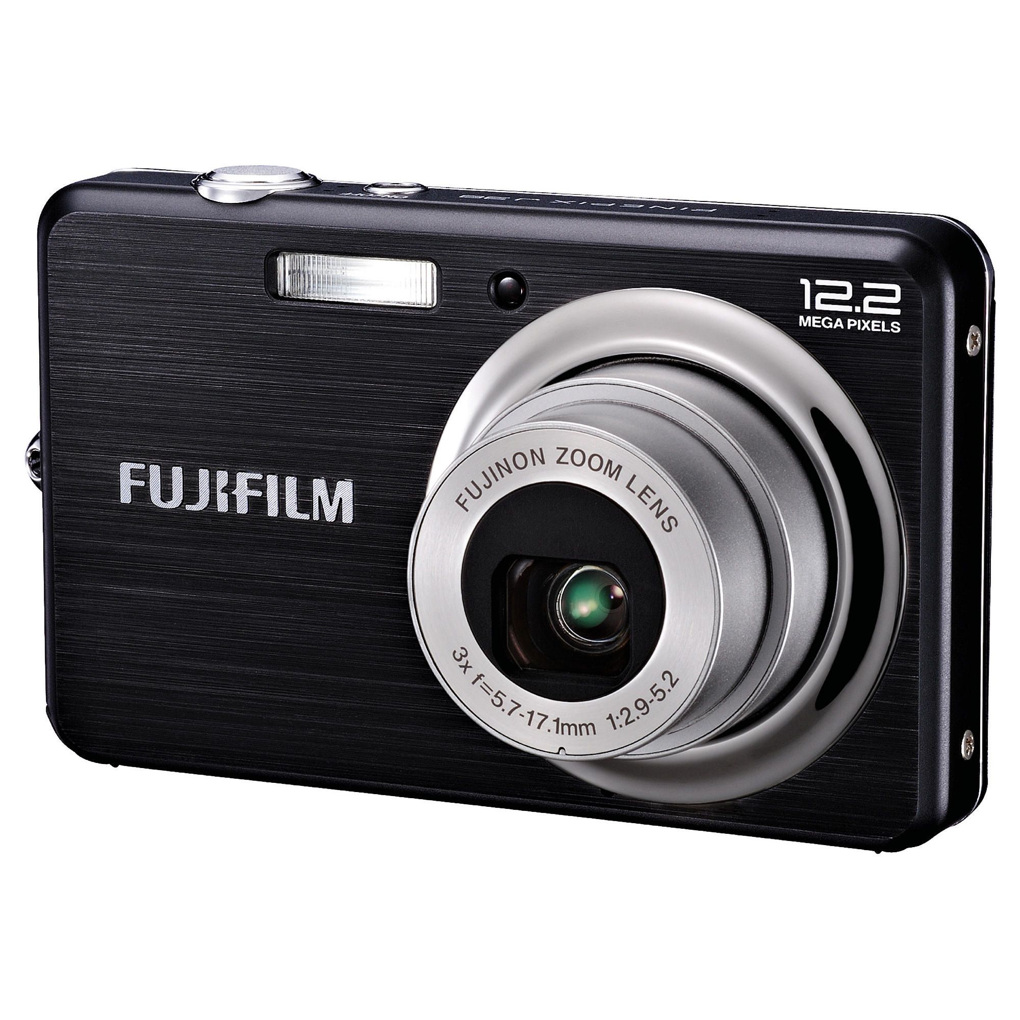Fujifilm J38 12MP Digital Camera - 12MP, 3x Optical Zoom and a 2.7" LCD - Black