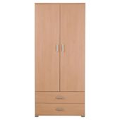 Fresno Double Wardrobe, Beech-effect