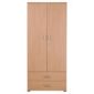 Fresno Double Wardrobe, Beech-Effect