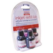 Tesco Value Colour Cartridge Ink Refill Kit (Compatible with printers using HP, Epson, Lexmark, Canon, Brother, Xerox, Compaq cartridge)