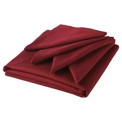 Tesco Tablecloth & Set of 4 Napkins, Burgundy