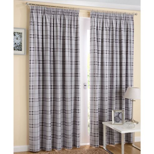 Image of Enhanced Living Edinburgh Slate Curtains 168x183cm