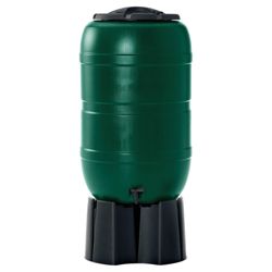 Strata 210L Plastic Water Butt With Stand & Connector