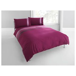 Tesco Nanza King Size Duvet Set, Plum