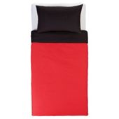 Tesco Red & Black Reversible Duvet Set