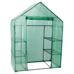 Tesco Compact Walk In Growhouse with Metal Frame & Plastic cover