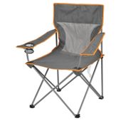 Tesco Airflow Folding Camping Chair, Grey Extra Large