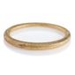 Pave Gold Tone Textured Slave Bangle