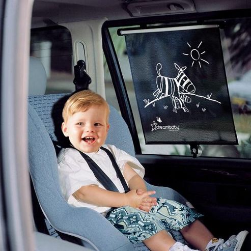 Image of Dreambaby Adjustable Car Shade Zebras