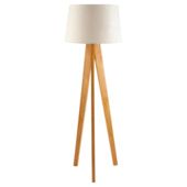 Tesco Lighting Tripod Wooden Floor Lamp
