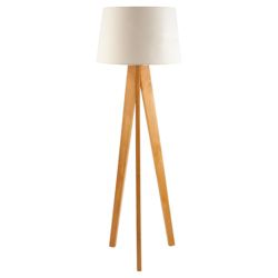 Tesco Lighting Tripod Wooden Floor Lamp