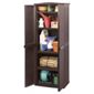Rattan Effect Plastic Compact Utility Garden Shed