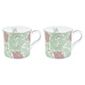 V&A 2 Pack Anemone Green Mugs