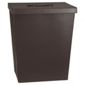 Faux Leather Laundry Bin, Brown