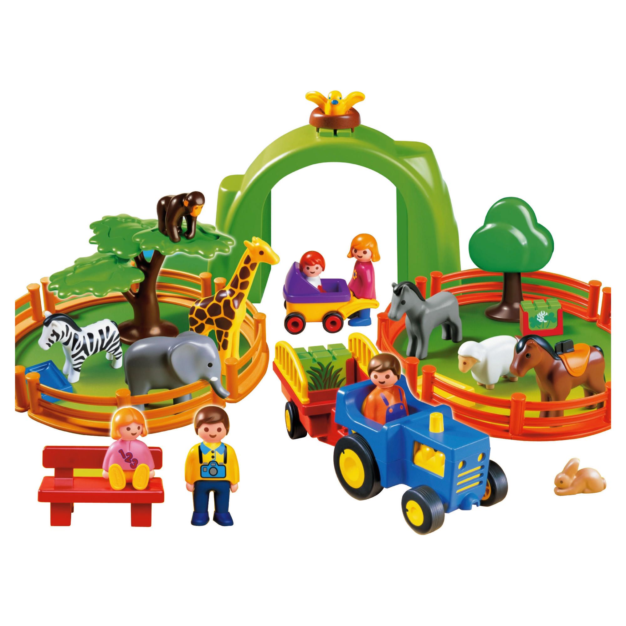 Playmobil 123 Large Zoo 