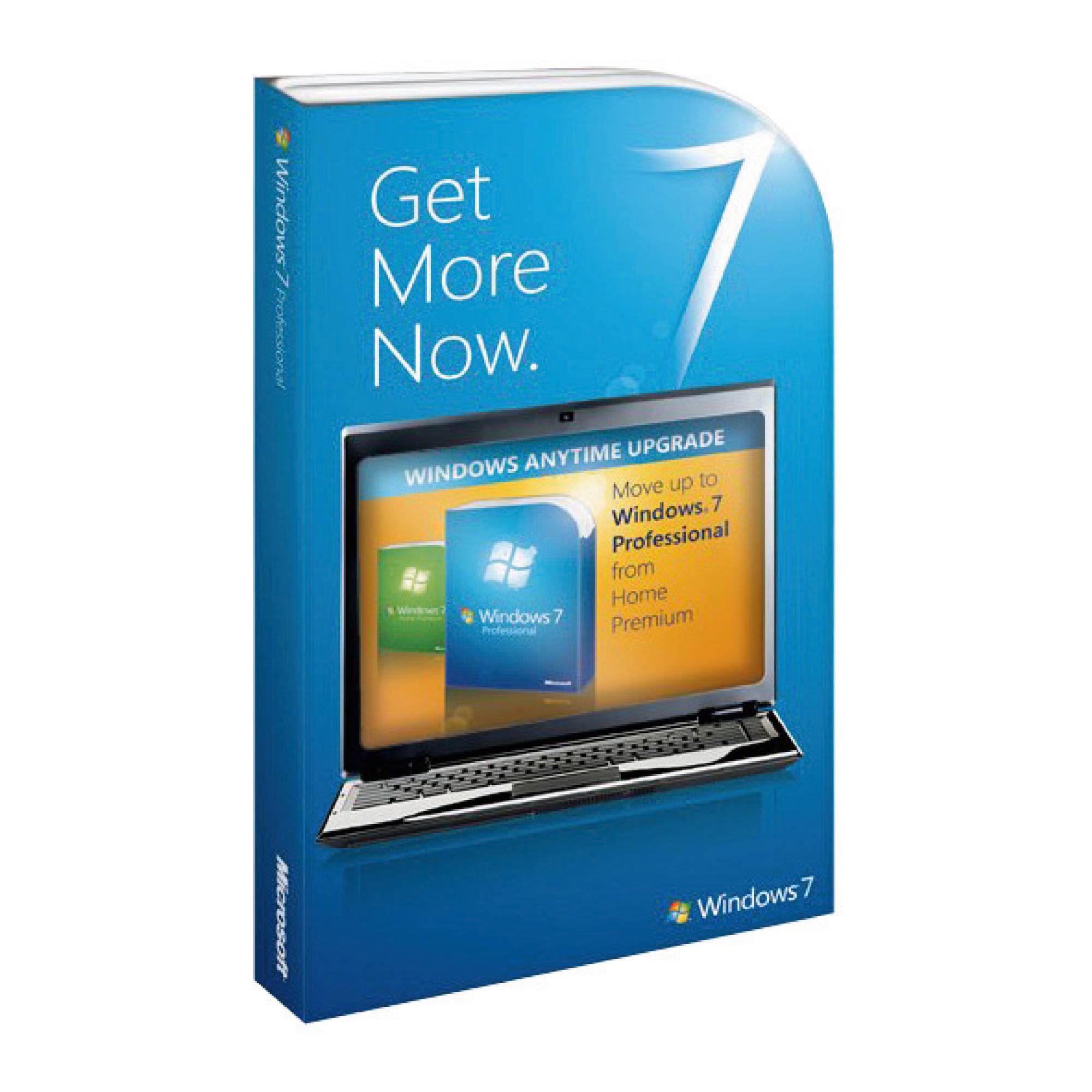 Microsoft Windows 7 Anytime Upgrade (Windows 7 Home Premium to Windows 7 Professional