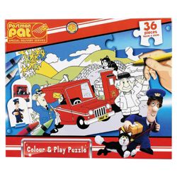 Postman Pat Colour & Play Puzzle