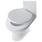 Tongue And Groove Toilet Seat, White