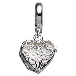 Truth Silver Heart Drop Charm