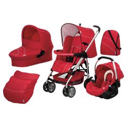 Hauck Condor Trioset Travel System, Red