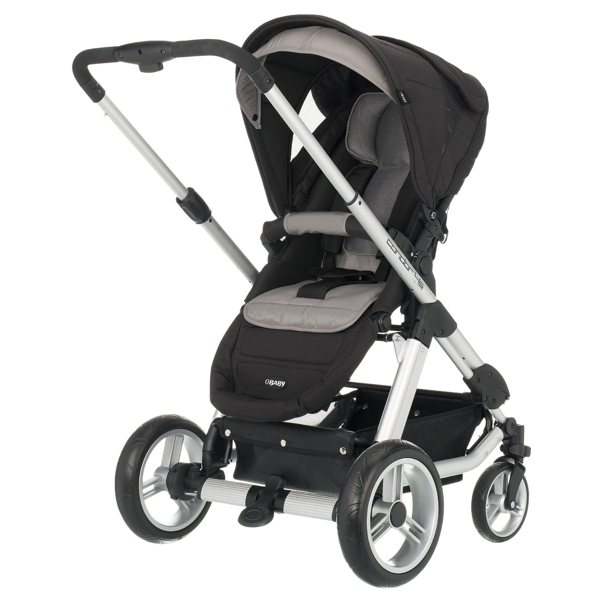 Obaby Zynergi Condor 4S Pushchair, Black & Anthracite