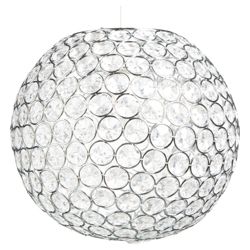 Tesco Lighting Disco Ball Pendant Clear