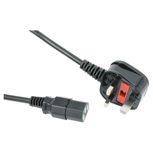 Image of Tesco Power Cable For Computer And Printer 1.5m Black