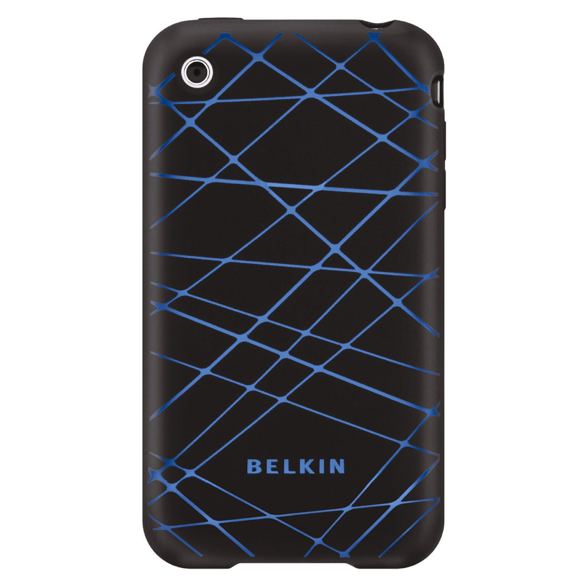 Belkin F8Z474eaBKB iPhone black and blue silicone vector case