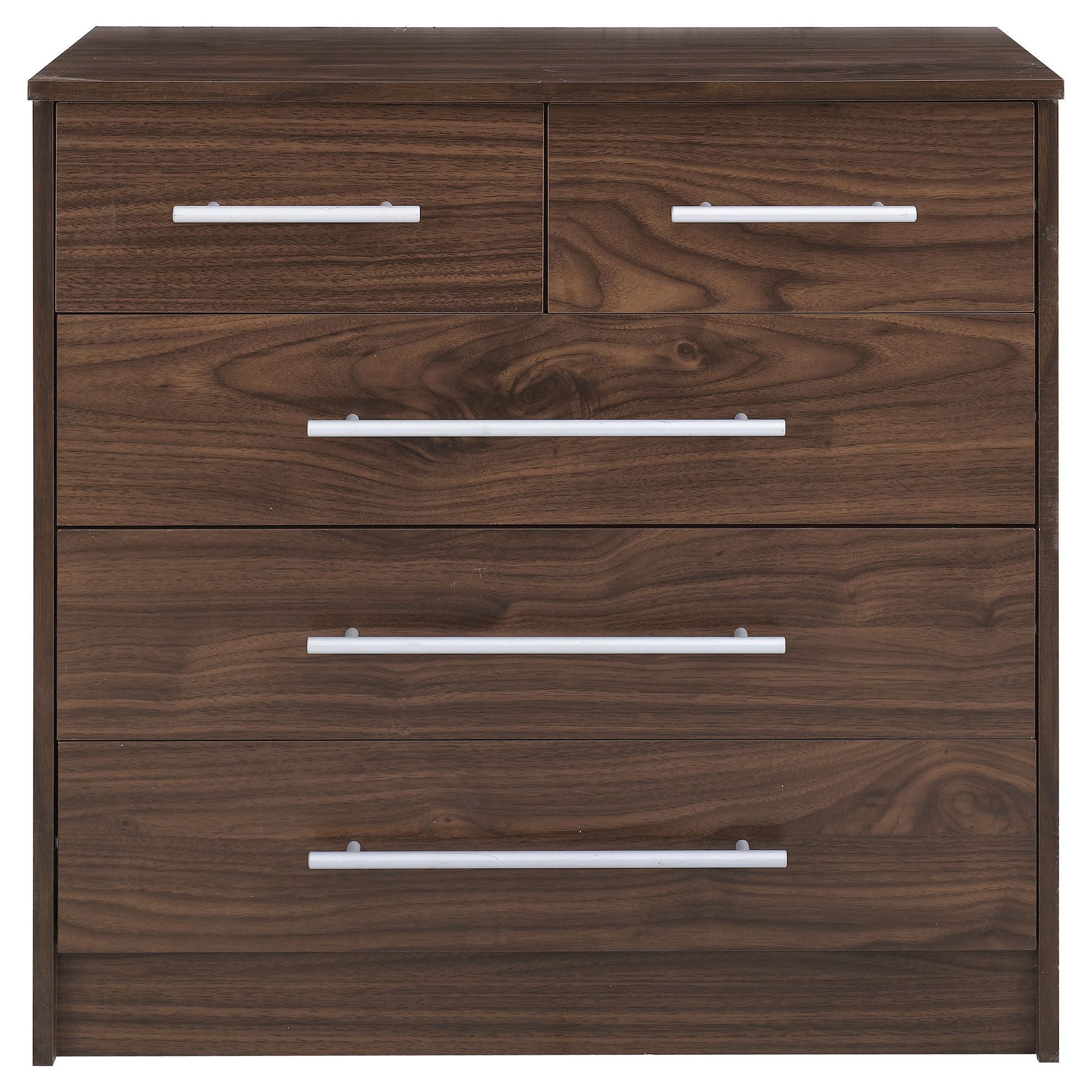 Kendal 5 Drawer Chest, Walnut-effect