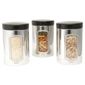 Brabantia 3 piece Window Canister Set, Brilliant Steel