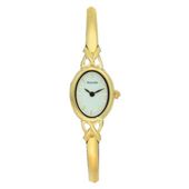 Accursit Ladies Gold Tone Bracelet Watch