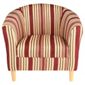 Tub Chair Stripe Mulberry