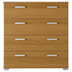Fresno 4 Drawer Chest, Oak-Effect