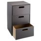 Tesco Faux Leather 3-Drawer Unit