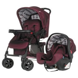 Obaby Monty Pushchair Travel System, Berry