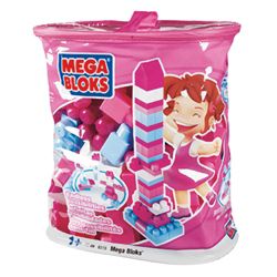 Mega Bloks Bag 70 Piece Pink
