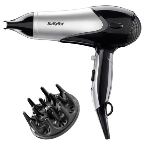 Image of Babyliss 2100w Dry & Curl hair Dryer Black/silver