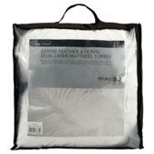 Finest Goose Feather & Down Dual Layer Topper Double