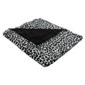 F&F Home Leopard Faux Fur Throw Black
