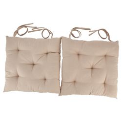 Tesco Taupe Seat Pads, 2 Pack