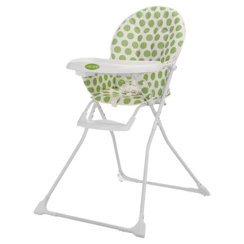 Image of Obaby Munchy Highchair, Dotty Lime