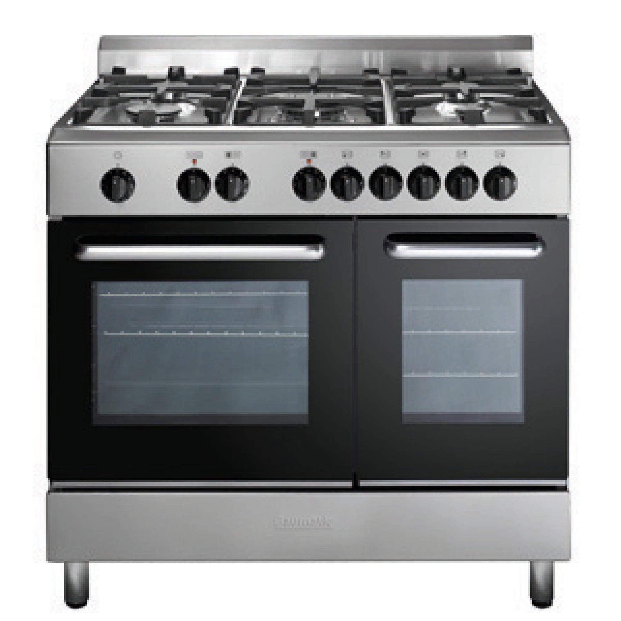 Baumatic BC392.2TCSS 90cm Stainless Steel Twin Cavity Dual Fuel Range Cooker