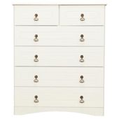 Hampshire 6 Drawer Chest, White