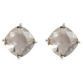 ICE BRIGHT earrings, Sterling Silver Green Crystal Solitaire, made with SWAROVSKI ELEMENTS