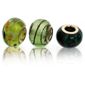 Sterling Silver Sea Green Glass Charm 3 Pack