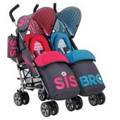 Cosatto You2 Sis and Bro Twin Stroller