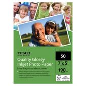 Tesco 7X5 Photo Paper - 50 Sheets