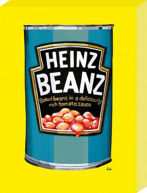 Image of Heinz Orla Walsh Baked Beans Large Canvas Print