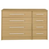Kendal 8 Drawer Chest, Oak-Effect
